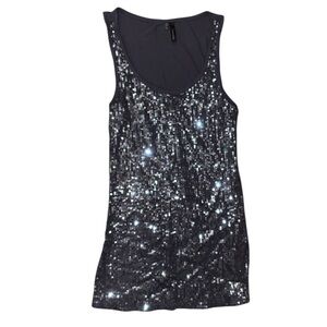 Sparkling Sequin Tank Top y2K Maurice’s size XS